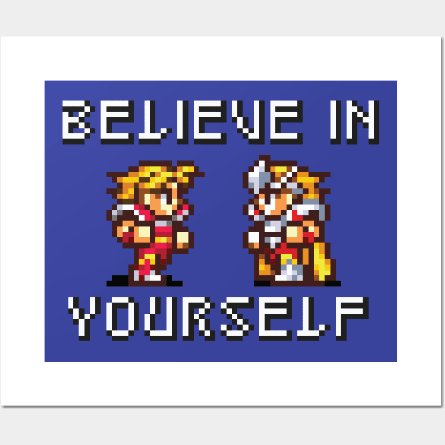 Believe In Yourself Warrior Knight Version Wall Art by inotyler